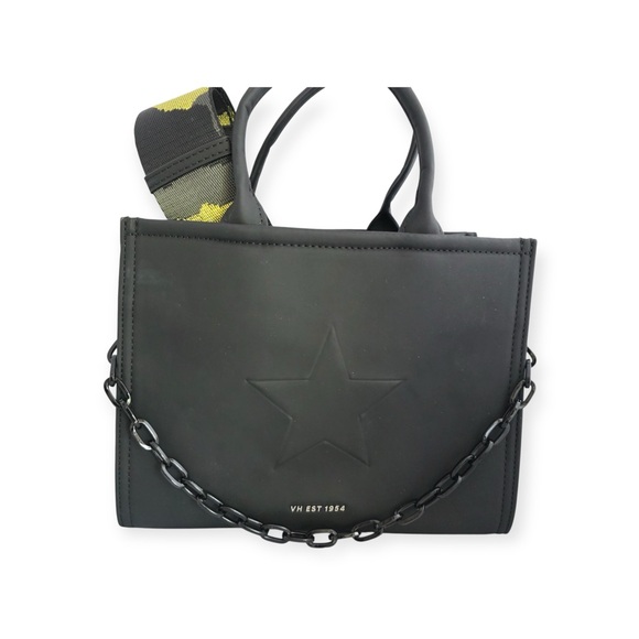 Vintage Havana Handbags - Vintage Havana Black Bag with Camouflage Strap